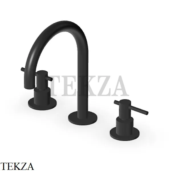 Zucchetti Helm Смеситель для раковины, без донного клапана ZHL515.XP81, brushed total black PVD