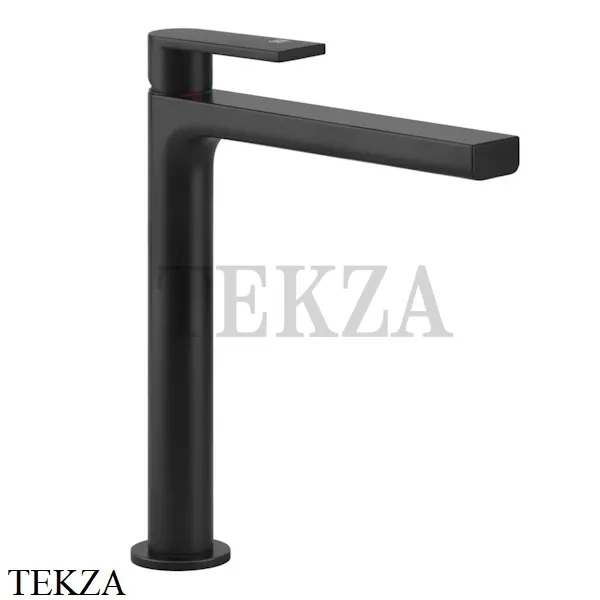 Gessi Emporio Via manzoni Смеситель для раковины высокий, без сливного гарнитура 38609-299, черный матовый