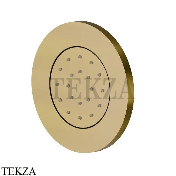 Newform Боковая форсунка круглая, встраиваемая 562E.59.097, PVD Brushed Gold