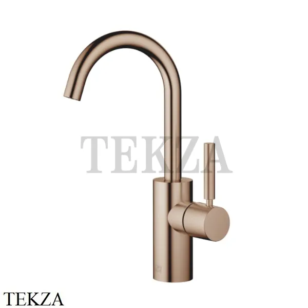 Dornbracht Meta Смеситель для раковины поворотный, с донным клапаном 33510661-42, Brushed Bronze