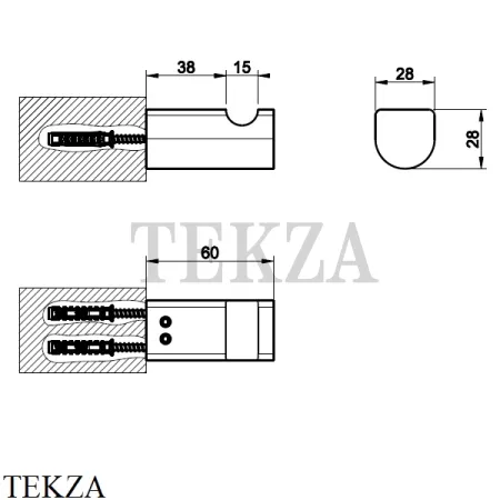 Gessi RILIEVO Крючок для халата и полотенец 59521-031, хром глянец