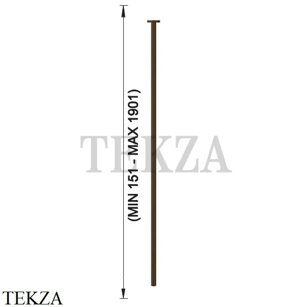 Gessi Origini WARM Излив для раковины потолочный, под размер 63499-845, Dark Bronze