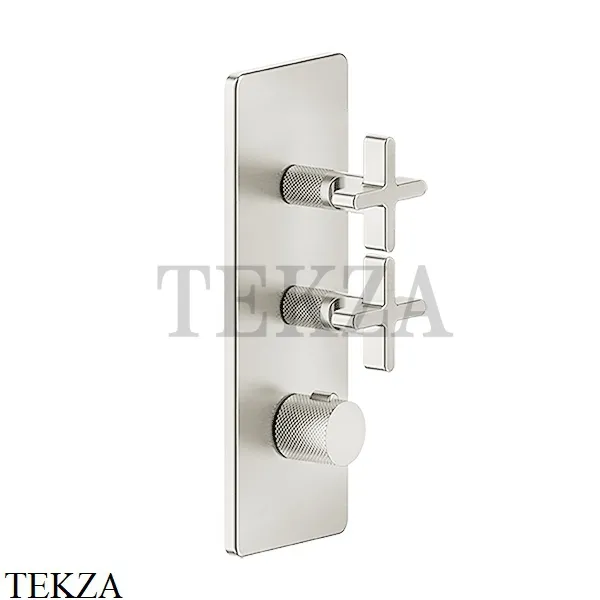 Gessi INCISO WELLNESS Термостат 2 выхода, внешняя часть 58224-720, Nickel PVD