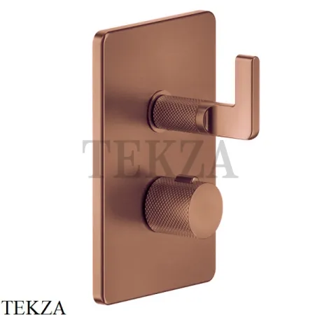 Gessi INCISO SHOWER Термостатический смеситель 1 поток, внешняя часть 58132-708, Copper Brushed