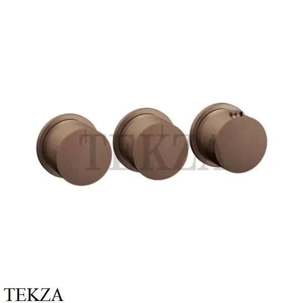 Gessi Habito Bath-shower Термостат на 2 потока, внешняя часть 63434-708, Copper Brushed