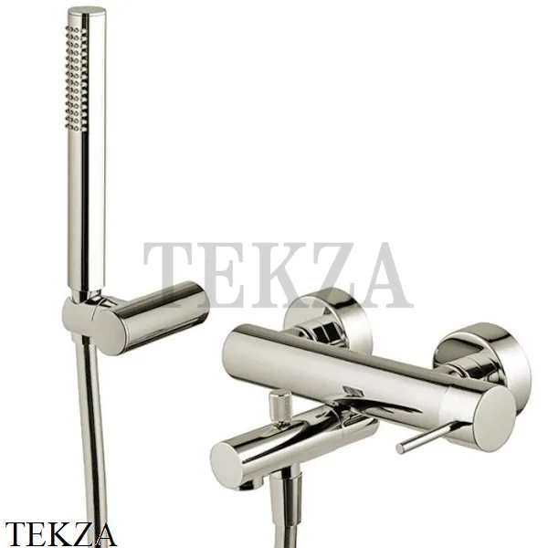 FIMA Carlo Frattini Spillo UP Смеситель для ванны с изливом, с гарнитуром F3034SN, Brushed nickel