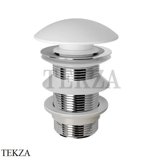 Aqueduto RALO Донный клапан керамический Push-Open RAL0120, белый матовый