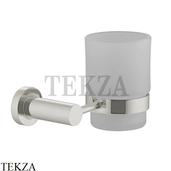 FIMA Carlo Frattini ROTOLA Стакан настенный, стекло матовое F6003/1SN, Brushed nickel
