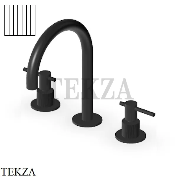 Zucchetti Helm Vertical Смеситель для раковины, без донного клапана ZHL515.XP81G2, brushed total black PVD