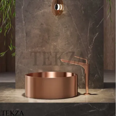 Newform SOLO STEEL Раковина накладная круглая 72301X.50.050, нержавеющая сталь