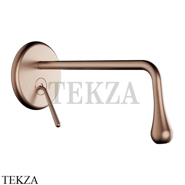Gessi Goccia Смеситель для раковины длинный излив, внешняя часть 33686-125, Copper Brushed