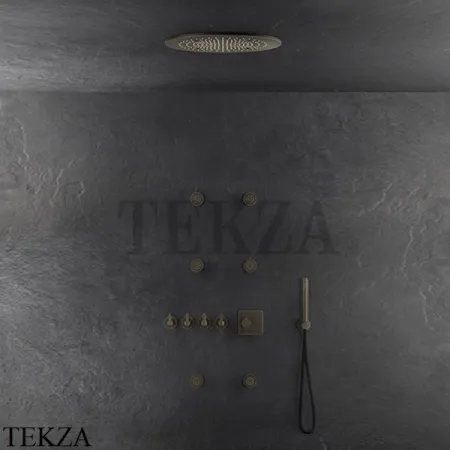 Gessi INCISO WELLNESS Термостат 4 выхода, внешняя часть 58228-031, хром глянец