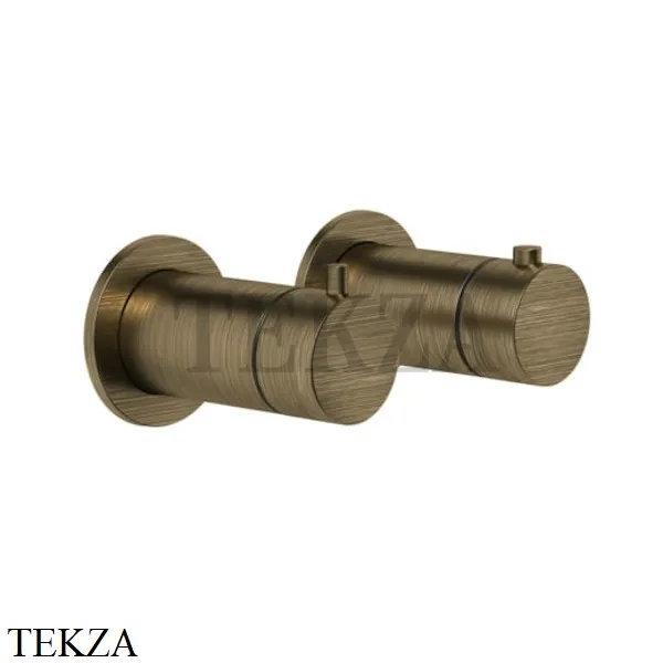 Gessi Ingranaggio-Anello Термостат для душа на 2 потока, внешняя часть 63333-713, Antique Brass