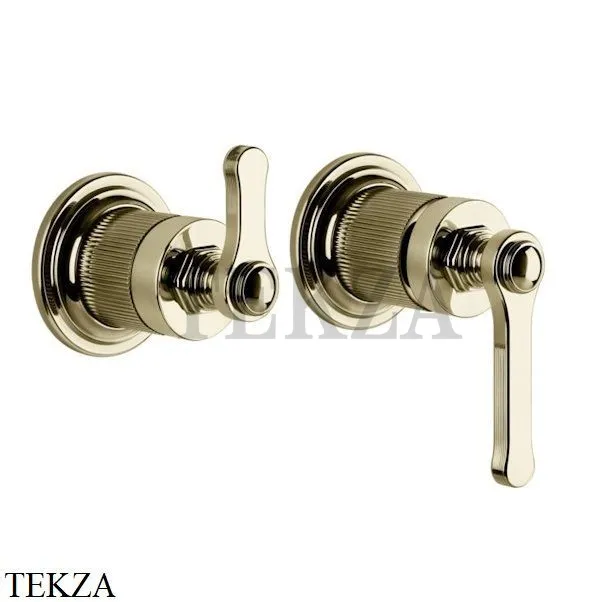 Gessi VENTI20 Смеситель для душа, 2 потока, вешняя часть 65038-710, Brass PVD