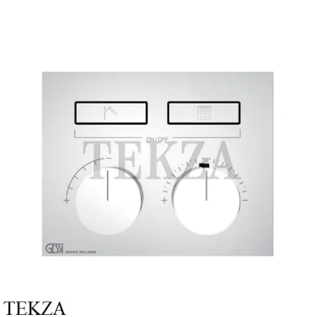Gessi HI-FI Термостатический смеситель на 2 потока, внешняя часть 63004-031, хром глянец