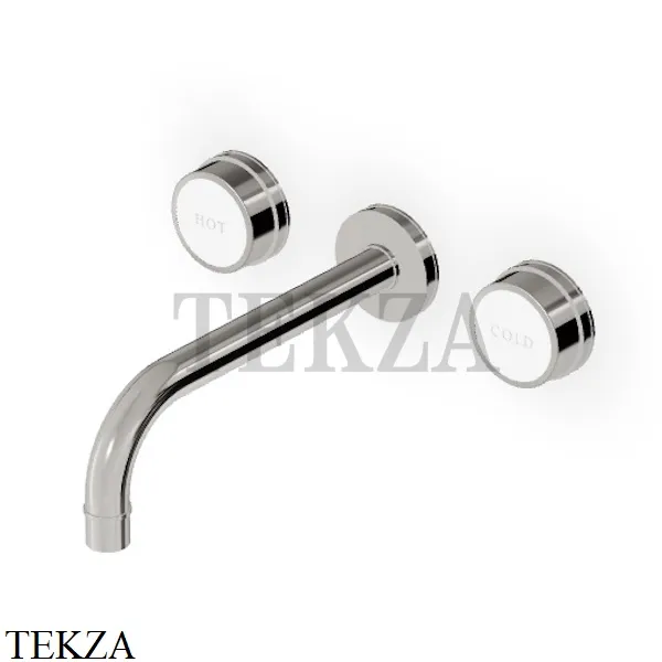 Zucchetti Savoir Смеситель для раковины, внешняя часть ZSV670.C8W, Nickel глянец-белый