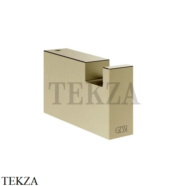 Gessi Rettangolo Крючок для халата и полотенец 20921-727, Brushed Brass