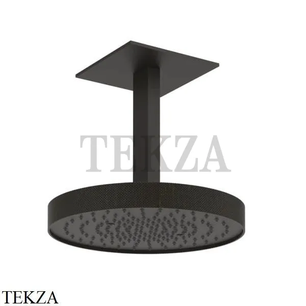 Gessi Inverso Diamantato Верхняя лейка с кронштейном D30 см 63472-187, Aged Bronze