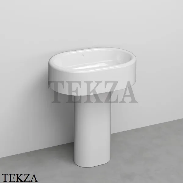 Cielo Itaca Раковина напольная, слив в стену ITLAO+ITCOLP Bia, белый глянец