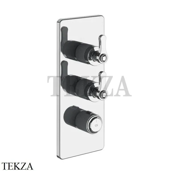 Gessi VENTI20 Термостат для душа, 2 поток, внешняя часть 65200-031, хром глянец