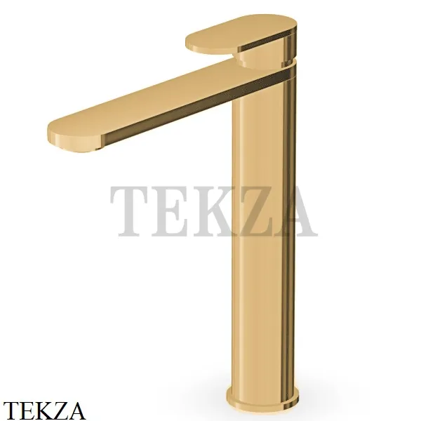 Zucchetti Octo Смеситель для раковины высокий, без гарнитура ZOC568.C41, brushed gold PVD