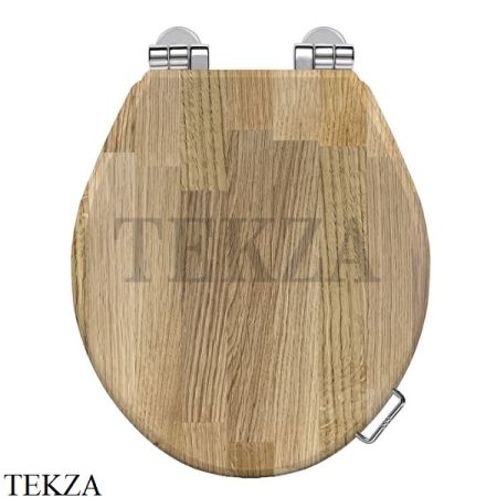 Devon&Devon OXFORD Сиденье крышка из массива светлого дуба 3IBSEOAKSTANDCR, хром