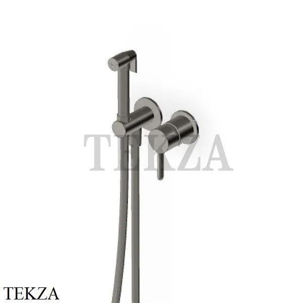 Zucchetti Isy22 Гигиенический душ с отдельным смесителем ZIS417.C51, brushed metal black