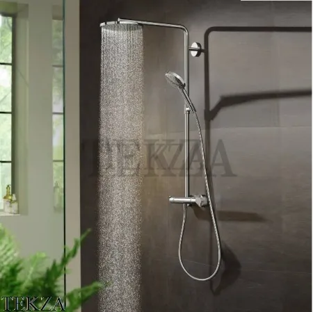 Hansgrohe Raindance Select S Душевая колонна с термостатом 240 1jet 27633340, черный хром