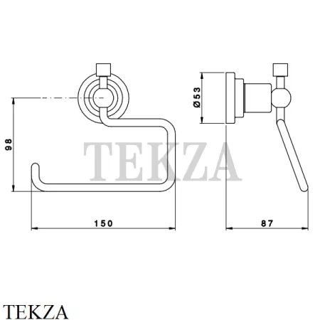 Nicolazzi M.CROCE Держатель туалетной бумаги, без крышки 1492CR27, хром