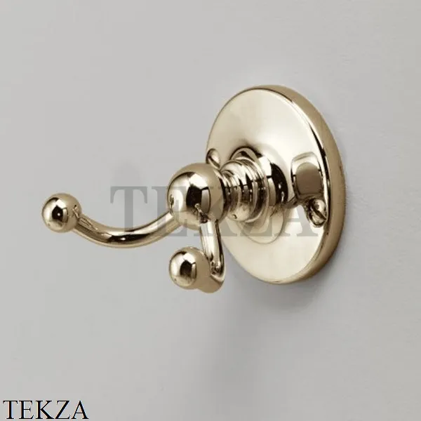 Devon&Devon CAVENDISH Крючок двойной WM13, золото светлое глянец