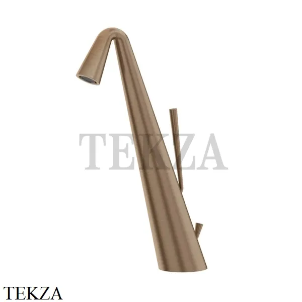 Gessi CONO Смеситель для раковины высокий, с донным клапаном 45004-708, Copper Brushed (снято с производства)