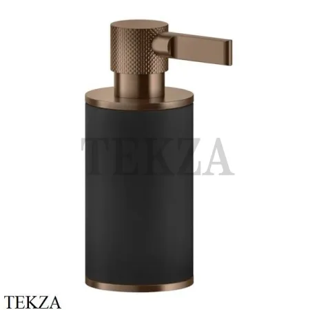Gessi INCISO accessories Дозатор настольный для жидкого мыла, черный 58538-708, Copper Brushed