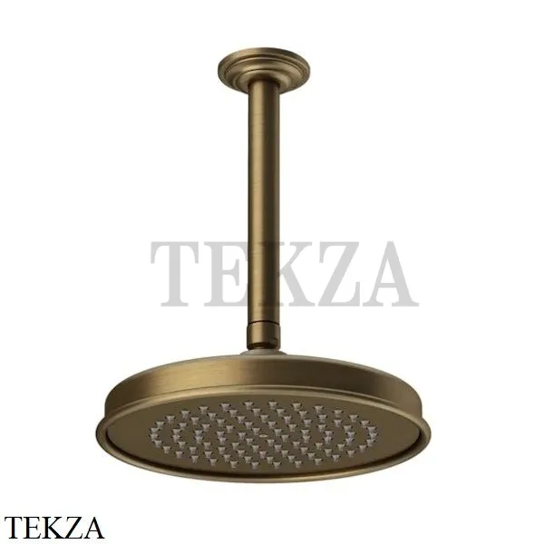 Gessi VENTI20 Верхний душ 200 с потолочным креплением 65152-713, Antique Brass