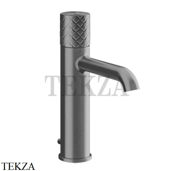 Gessi Habito INTRECCIO Смеситель для раковины средний, с донным клапаном 70105-706, Black Metal