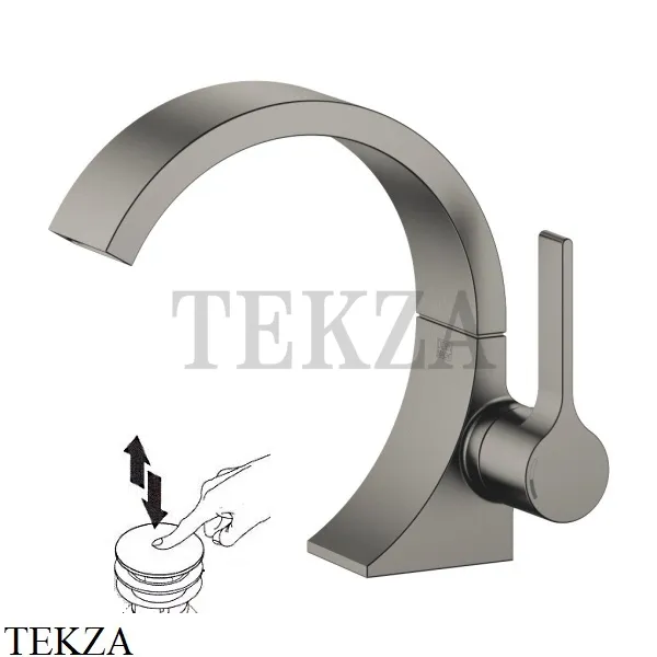 Dornbracht CYO Смеситель для раковины, с донным клапаном 33500811-99, Dark Platinum matt