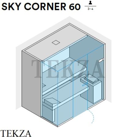 Effegibi SKY CORNER 60 Сауна домашняя финская или BIO SA55400020