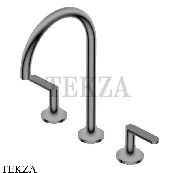 Ritmonio Diametro35 Elegance Смеситель для раковины, без гарнитура PR54AE202 F31, Frosted Black Chrome