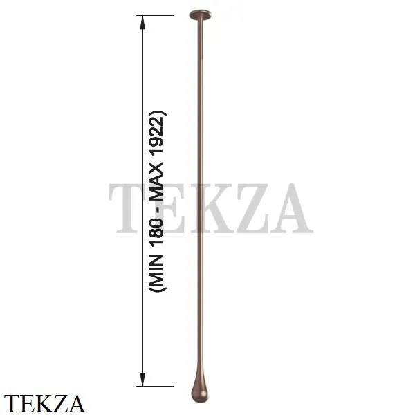 Gessi Goccia Излив для раковины потолочный под размер 33799-125, Copper Brushed