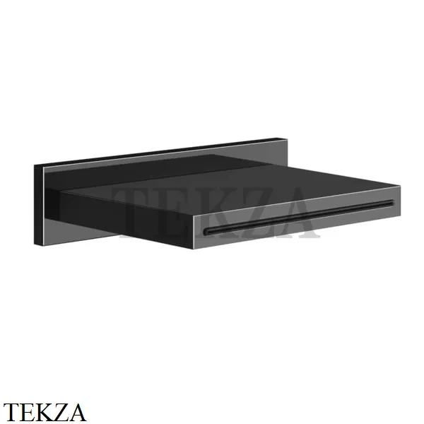 Gessi CASCATA Каскадный излив настенный 20293-706, Black Metal