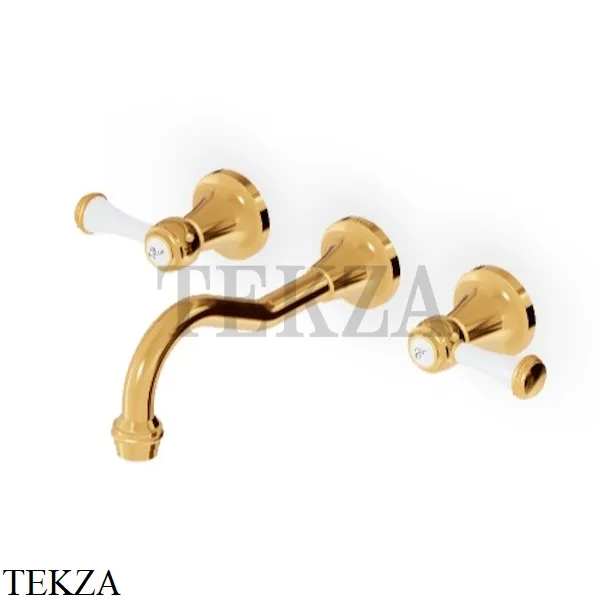 Zucchetti Agora Classic Смеситель для раковины, внешняя часть ZAM672.C40, золото глянец