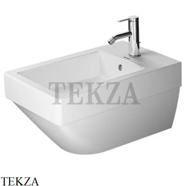 Duravit Vero AIR Биде подвесное, 1 отверстие под смеситель 2274150000, белый глянец