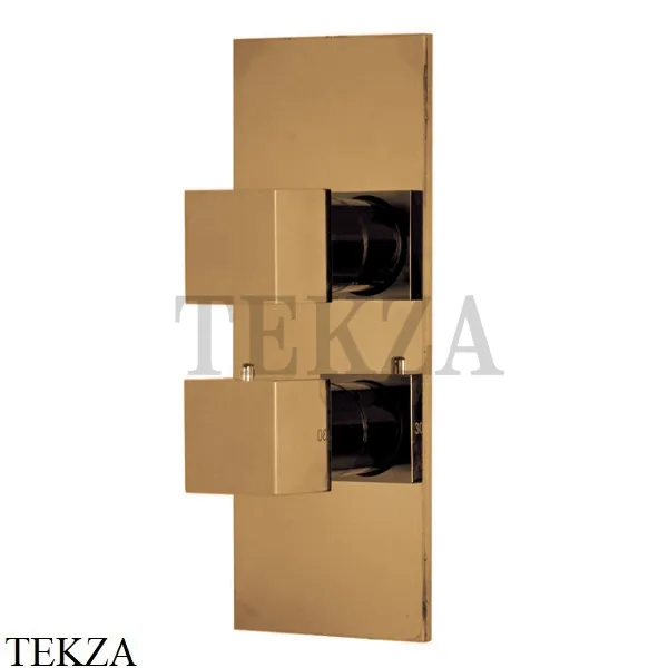 FIMA Carlo Frattini FIT Термостат для душа 2-3 потока, F3509X7ZS, Brushed Amber Bronze
