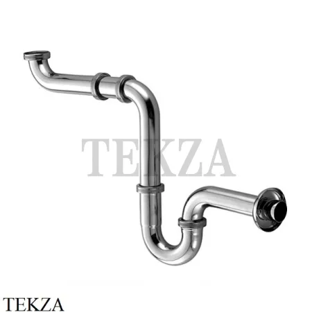 Kludi Сифон трубный для раковины компактный 1025505-00, хром глянец