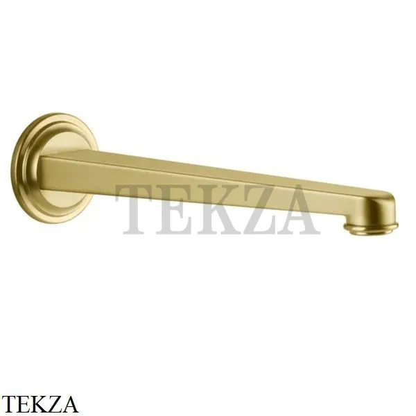 Gessi VENTI20 Излив настенный для раковины 24,3 см 65101-716, Gold Br. PVD