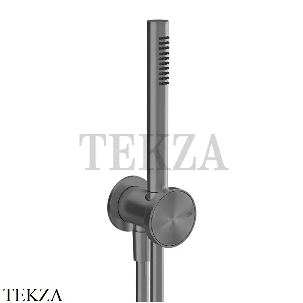 Gessi Origini MATERIC Душевой комплект с лейкой, шланг 1,50 м 66123-706, Black Metal PVD