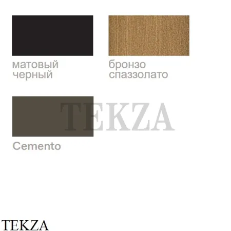 CIELO CATINO DOPPIO Консоль с двойной керамической раковиной, Avena-черный