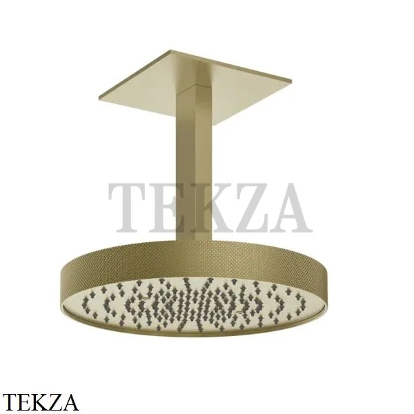 Gessi Inverso Diamantato Верхняя лейка с кронштейном D30 см 63472-727, Brass Br. PVD