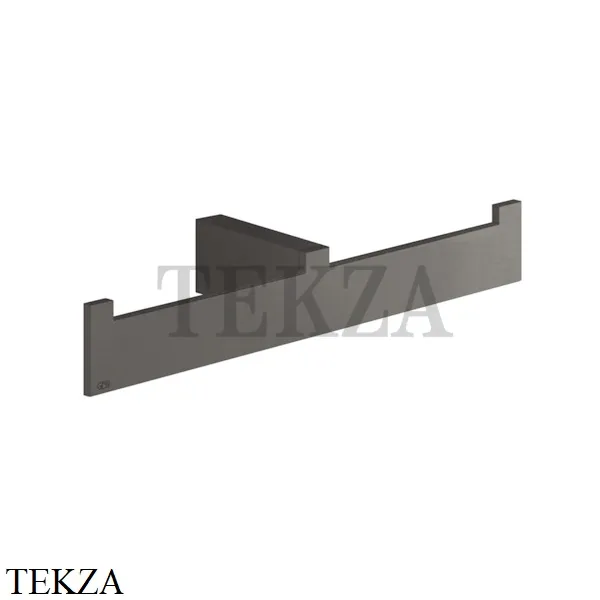 Gessi Rettangolo Полотенцедержатель двойной 20915-707, Black Metal Brushed PVD