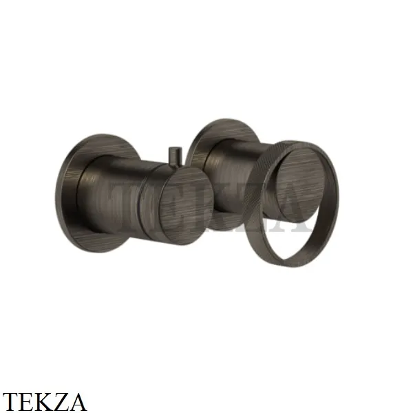Gessi ANELLO Смеситель для душа с переключателем 2 потока ванна-душ 63380-187, Aged Bronze