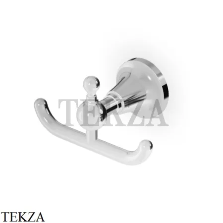 Zucchetti Agora Classic Крючок двойной для халата и полотенец ZAD450, хром глянец